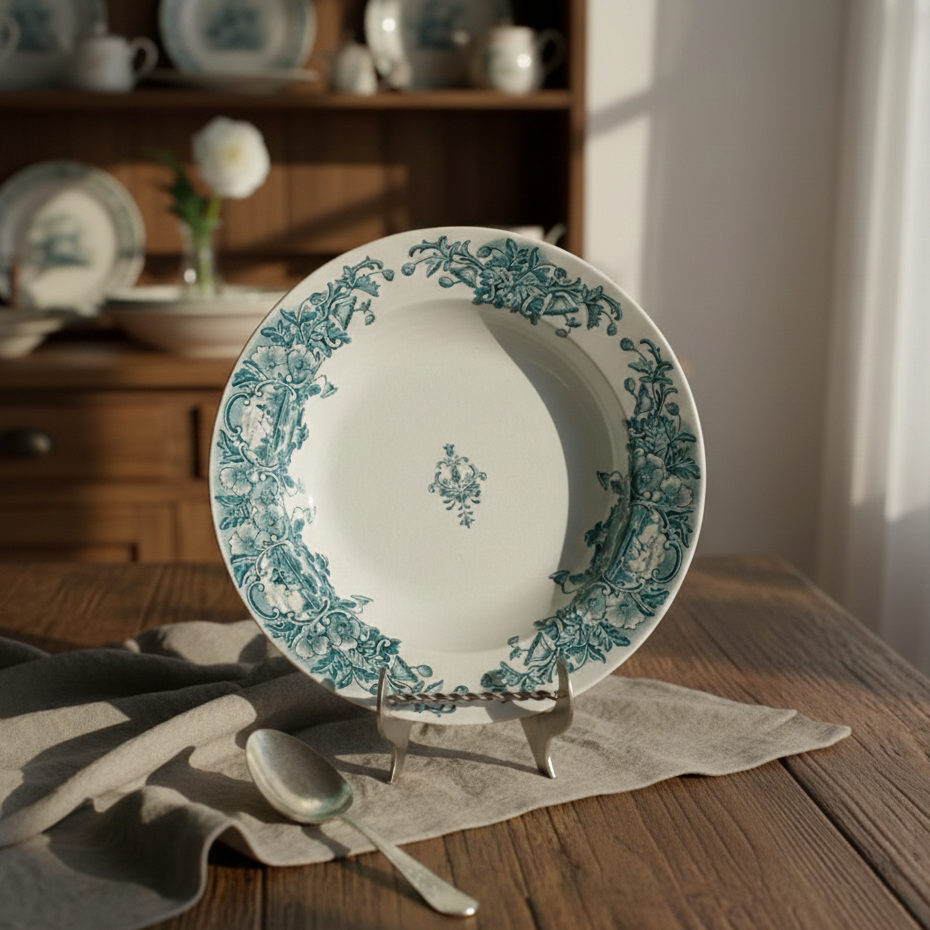 フランスアンティーク陶器：海への憧れを映すマリンシリーズの魅力No.1バドンヴィレー窯