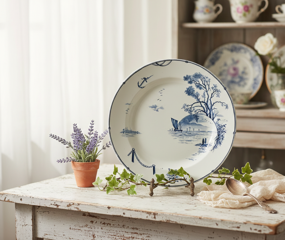 フランスアンティーク陶器:海への憧れを映すマリンシリーズの魅力No.2ジアン